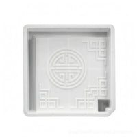 Embossed Garden Edging Mold Decorative Paving Block Mold Recessed Surface Landscape Tool Geometric