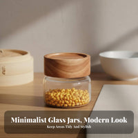 Miniature Storage Bottle Chinese Aesthetic Transparent Collection Jar Transparent Storage Canister Crystal Clear