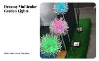 2 Pieces Solar Puffball Light Waterproof Puffball Solar Outdoor Light Decorative Aluminum Wire Ball Lamp for Yard, Patio, Pathway