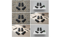 4 Pieces Wheel Well Protector Vented Wheel Arch Protector Guard with Tape Complete Car Part for Scale Builds