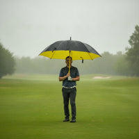 Waterproof Double Layer Umbrella Non-Slip Automatic Umbrella Heavy Duty Vented for Golfers