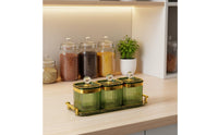 Airtight Seal Decorative Snack Container Set Dustproof & Moisture-Proof Luxury Food Storage Canister Set Lidded Candy Dish with Tray for Party Hosts, Office, Living Room, Parties, Wedding Receptions