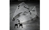 Motorcycle Lower Wind Deflector Acrylic Side Fairing Wind Deflector Weather Protection Side Fairing Aerodynamic Fin for Long-Distance Riders