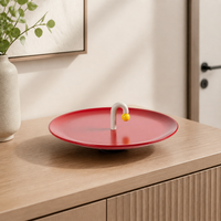 Modern Ceramic Valet Tray, Decorative Trinket Tray for Entryway Table, Matte Finish Key Bowl Catchall