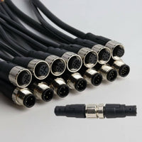 12mm Circular Connector Aviation Plug Cable Secure Locking Connection 12mm Circular Connector Cable Resistant Waterproof Electrical Wiring