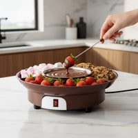 Tabletop Chocolate Melting Pot Versatile Electric Fondue Pot User-Friendly Chocolate Fondue Machine Simplified for Hosts, Families, Parties