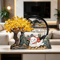 Desk Ornament with Drifting Sand Translucent Moving Sand Art Dynamic Tabletop Display for Living Room