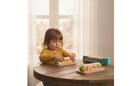 Twistable Wooden Twist Puzzle Rotating Puzzle Block Child-Led Turning Block Toy Sensory for Preschool
