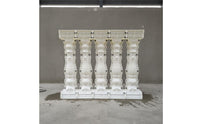 Reusable Roman Column Mold Polished Surface Finish Roman Column Plastic Mould Lightweight Cement Balustrade Casting Mold Connectable Design for Outdoor