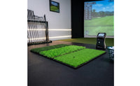 Foldable Golf Hitting Mat Three-Section Indoor Golf Practice Mat Tear-Resistant
