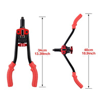 Rivet Nut Tool Kit Heavy Duty Rivet Kit Non Slip Hand Riveter for Home Improvement Hobbyists, Handymen, Home Maintenance