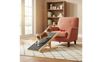 Wooden Dog Steps for Bed Solid Wood Frame Foldable Wooden Dog Ramp