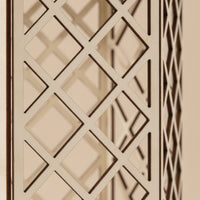 Wooden Lantern with Hanging Loop Hexagonal Lattice Candle Lantern Decorative Birdcage-Style for Wedding Planners, Home Decor