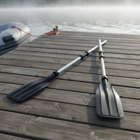 2 Pieces Inflatable Boat Oars Aluminum Boat Oars High Toughness Detachable Paddles for Outdoor