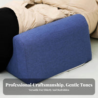 Removable and Washable Cover Patient Turning Inclined Breathable Textile Patient Turning Pillow Multi-Purpose for Hospital, Home Care
