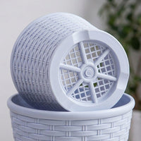 Plant Pots with Self Watering Drainage Tray, Durable Plastic Flower Pots, Modern Planter for House Plants and Outdoor Plants, Indoor Garden Pots
