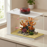 Automatic fishes Feeder Rechargeable Aquarium Food Dispenser Compact for Aquarists
