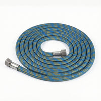 Braided Air Hose Threaded Braided Hose with Fittings Leak-Tested High-Temperature for Hobbyists, Airbrushing, Spray Painting