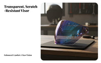 Universal Accessory Half Helmet Face Visor Sun Protection Motorcycle Helmet Lens Windproof Anti-Fog