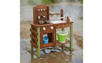 Children's Outdoor-Pretend Kitchen Storage Space Pretend Cooking Area Unit Sink Area for Outdoors