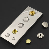 Snap Rivet Setter Base Multi-Use Mirror Finish Setting Base Craft Equipment for Leatherworkers