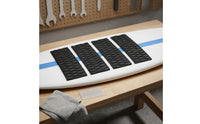 4 Pieces Black Surfboard Anti-Slip Mat Geometric-patternPattern Surfboard Traction Pad Textured Board-Riding Grip Strips Rectangular