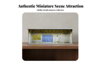 1:64 Scale Display Scene Kit Easy Assembly 1:64 Scale Display Scene Lighted Parking Lot Scene Realistic Features Miniature