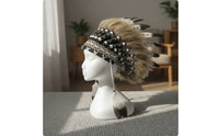 Feather Headdress Dramatic Feather Headpiece Decorative Headwear with Feathers for Dancers, Dance Performances