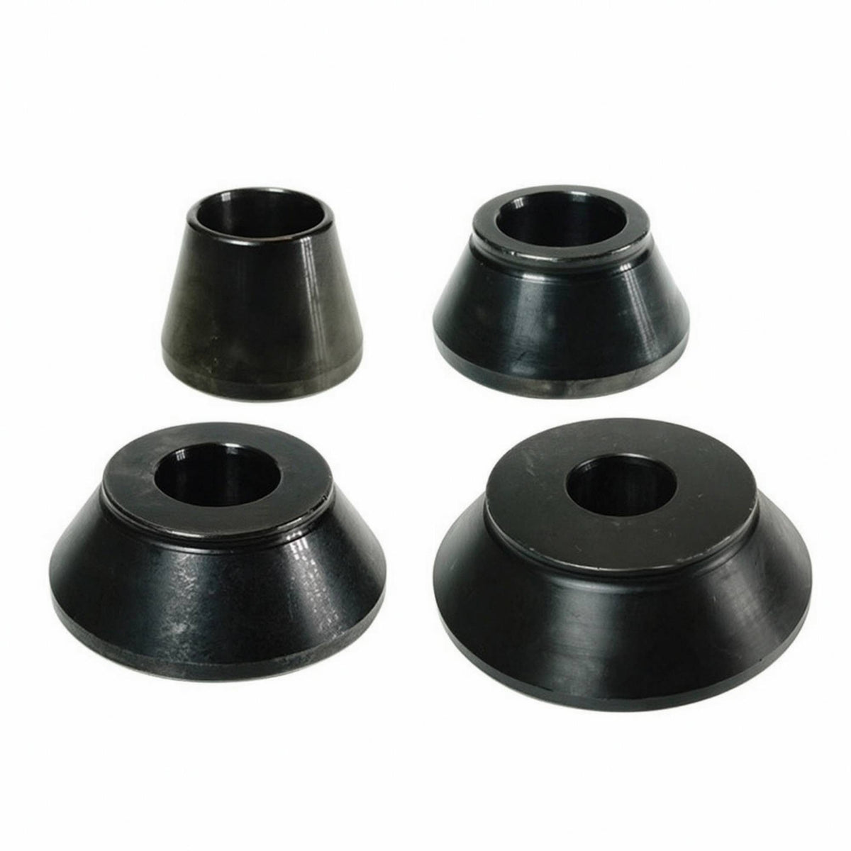 4 Pieces Tapered Tire Balancing Machine Cone Set Machined Wheel Balancer Cone Set Standard Taper Wheel Balancer Cones Wear-Resistant for Mechanics
