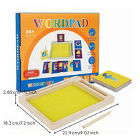 Natural Wood Sand Writing Tray Wooden Child-Led Learning Sand Tray Hands-on Early Learning Toy Sensory