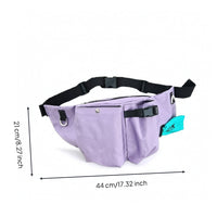 Canine Snack Bag with Waist Strap Convenient Dog Walking Waist Bag Functional Treat Pouch for Outdoor Walks