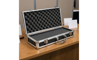 Foam-Lined Aluminum Case Metal Latches Hardhard-Shell Enclosure Industrial Style