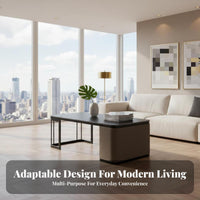2 Pieces Nesting Stand Set Minimalist aesthetic Coffee Table Modern Look Easy Assembly for Students