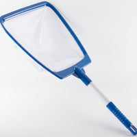 Adjustable Pool Skimmer Net with Telescopic Pole Easy to Use Pool Skimmer Net with Fine Mesh Bag Fast Cleaning for Outdoor Pools