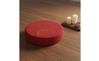 Embroidered Lotus Seat Pad Tranquil Design Round Zafu Pillow Round Zafu Pillow Soft & Comfortable Thick Floor Mat Floor Pillow