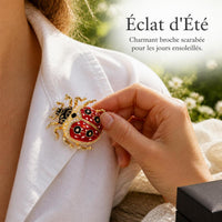 Siberian Beetle Brooch Pin Original Design Insect Jewelry