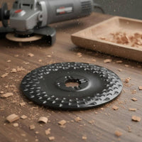 Fast Chip Removal Woodworking Rasp Disc Sharp Cutting Wood Shaping Disc High-Strength Steel Grinding Wheel Attachment Multi-Purpose for Woodworkers