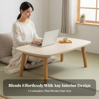 Foldable Coffee Table Space-Saving Foldable Floor Desk Multi-Functional Household Furniture for Students, Families, Bay Window, Bedroom, Small Areas