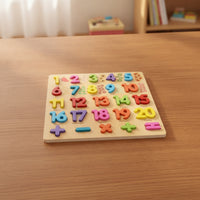 Wooden Puzzle Board Cognitive Educational Puzzle Matching Board Learning Toy Movable for Preschoolers, Classroom