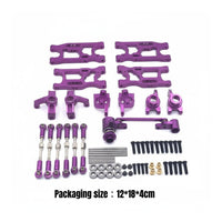 Front Rear Swing Arm Tie Rod Set Lightweight Shock Absorption Arm Steering Joint Kit Crash Resistant Aluminum Alloy RC Car Modification Parts