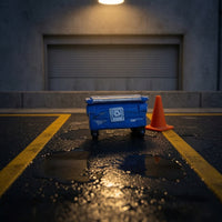 1/64 Miniature Trash Can Realistic Model Waste Bin with Wheels Small Diorama Accessory for Dioramas