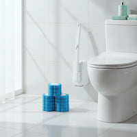 Disposable Toilet Brush with Replaceable Heads Ergonomic for Bathroom