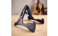 Compact Triangular Guitar Stand Padded Foldable Guitar Stand Metal Low-Profile for Guitarists, Musicians, Home Practice, Music Room, Studio