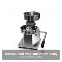 Heavy-Duty Hamburger Patty Press Machine Lever-Operated Manual Patty Press Countertop Food Prep Tool Brushed Silver