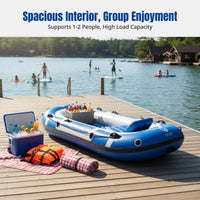 Thickened Inflatable Boat, Portable Foldable Kayak, Outdoor Water Leisure Fishing Dinghy, Random Color