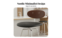 With spinerest Wooden Seat High Chair Vintage Look Bar Stool Nordic design Household Furniture Minimalist Design for Adults, Homeowners, Cafe, Kitchen, Dining Room