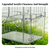 Aquatic Fry Separation Box Multifunctional Aquatic Breeding Box Buoyant Fry Hatchery Suction Holder Mount Guppy Breeding