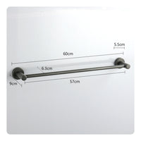 Modern Wall-Mounted Towel Bar Rustproof Towel Bar Rustrust-Resistant Hardware Easy to Install for Bathroom