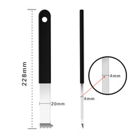 2 Pieces Serrated Paving Pry Tool Flat Paver Removal Tool Handheld Paver Puller Slim Profile for Landscapers, Contractors, Gardeners
