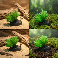 Stable Freestanding Plants and Reptile Foliage, Bearded Lizard Tank Accessories, Insect Vivarium Decor for Desert and Tropical Enclosures